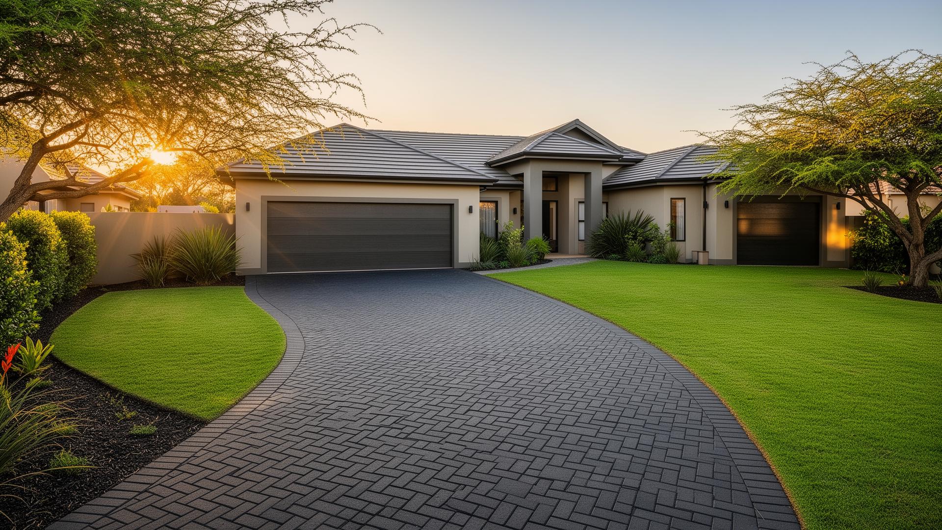 Premium driveway paving and landscaping by Dovesnest Construction Kempton Park